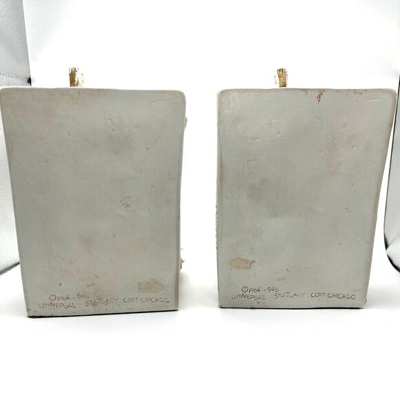Universal Statuary Corp Classical Music Bookends 1964 Violin Cello Concertos - Picture 7 of 13